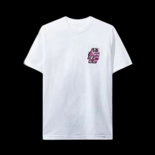 Anti Social Social Club Blocked Pink Camo Tee 'White'