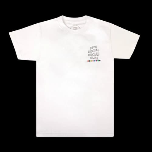 Anti Social Social Club Color In Short-Sleeve T-Shirt 'White'