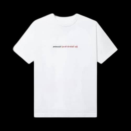 Anti Social Social Club Enrolled Tee 'White'
