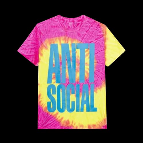 Anti Social Social Club Heatwave Tee 'Pink Tie Dye'