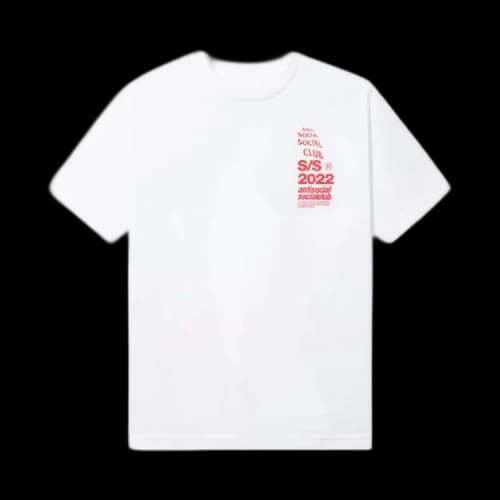 Anti Social Social Club Link In Bio T-Shirt 'White'