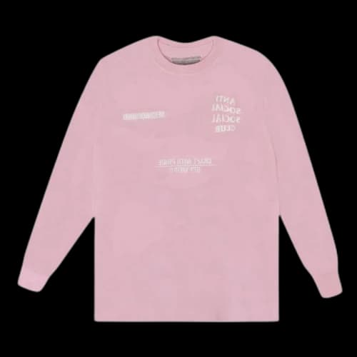 Anti Social Social Club x Neighborhood Long-Sleeve T-Shirt 'Pink'