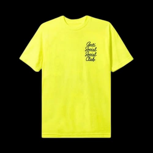 Anti Social Social Club Options Tee 'Neon Yellow'
