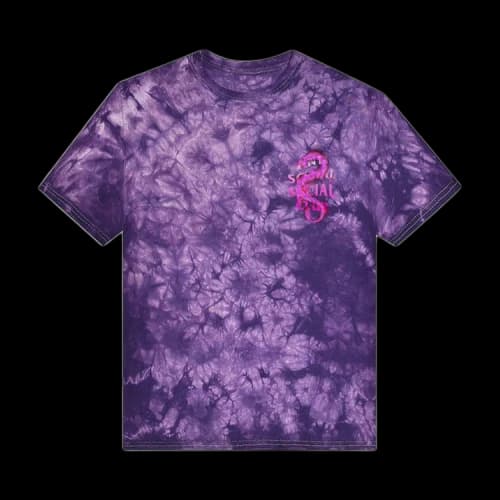 Anti Social Social Club Summer In Minsk Tee 'Purple Tie Dye'