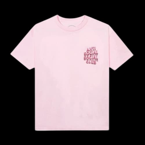 Anti Social Social Club Sprinkling Tears Tee 'Pink'
