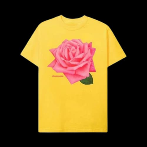 Anti Social Social Club Underglow Rose Tee 'Yellow'
