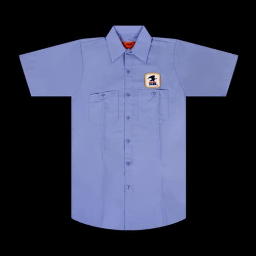 Anti Social Social Club x USPS Work Button Down Shirt 'Blue'