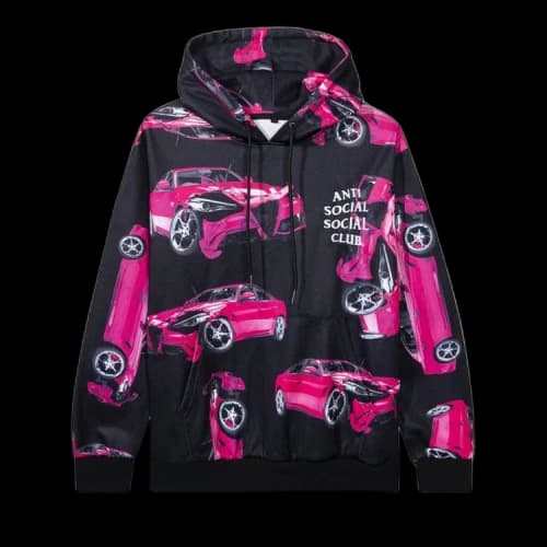 Anti Social Social Club 3AM On Melrose All Over Hoodie 'Black'