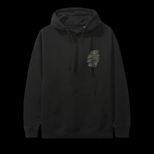 Anti Social Social Club Blocked Hoodie 'Black/Green Camo'