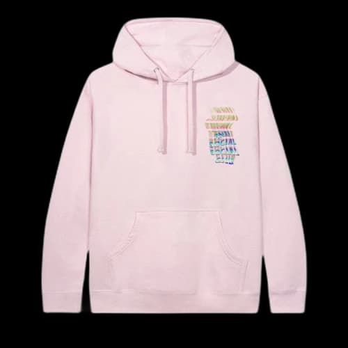 Anti Social Social Club Channel 747 Hoodie 'Pink'