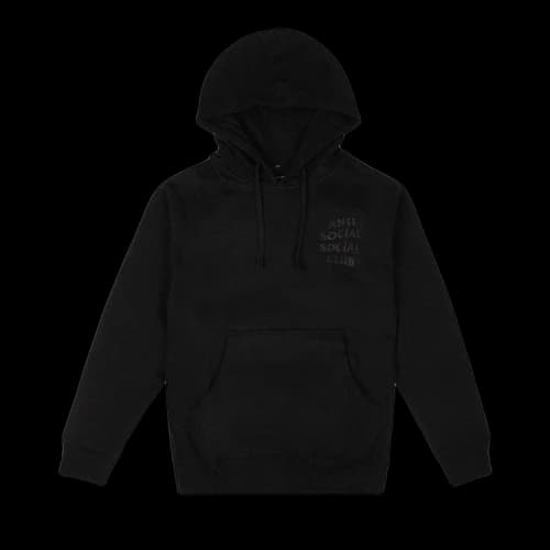 Anti Social Social Club Glitter Blinded Hooded Sweatshirt 'Black'