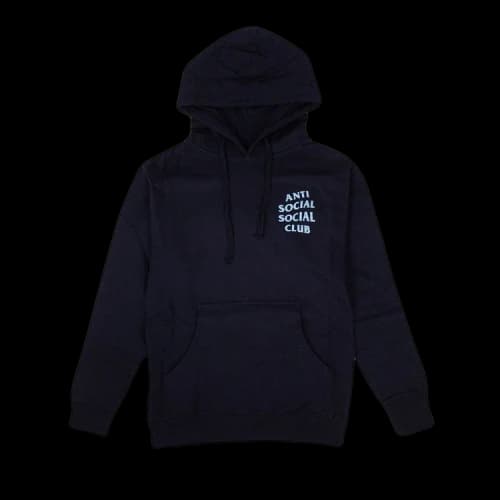 Anti Social Social Club Glitter Blinded Hooded Sweatshirt 'Navy Blue'