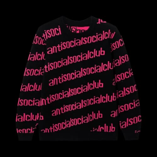 Anti Social Social Club In The Loop Knit Crewneck 'Black'