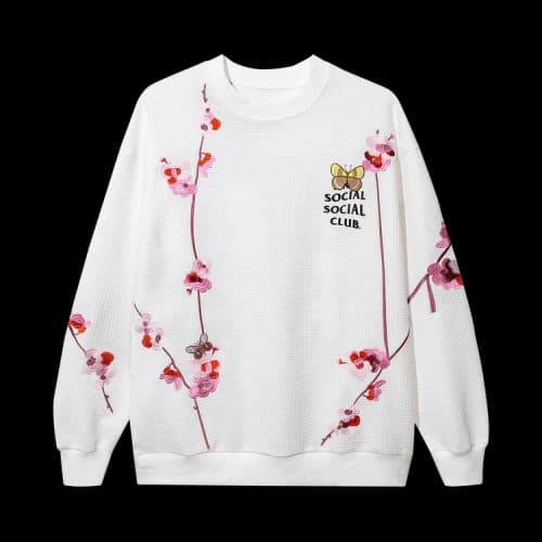 Anti Social Social Club Kkoch Knitted Thermal Crewneck 'White'