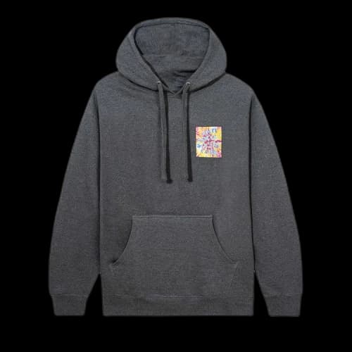 Anti Social Social Club What A Trip/No Vacation Hoodie 'Gunmetal Heather'