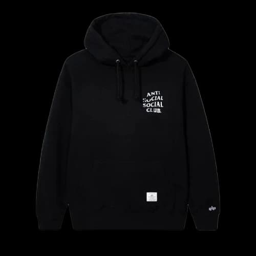 Anti Social Social Club x Alpha Essential Hoodie 'Black'