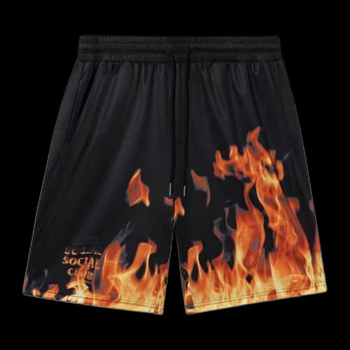 Anti Social Social Club BBQ Mesh Shorts 'Black'