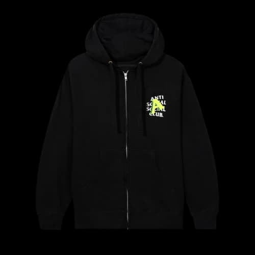 Anti Social Social Club A Is For Zip Hoodie 'Black'