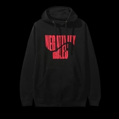 Anti Social Social Club Negativity Rules Hoodie 'Black'