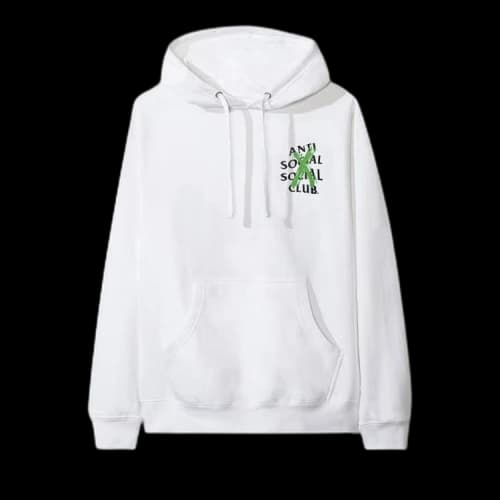 Anti Social Social Club Cancelled Remix Hoodie 'White'