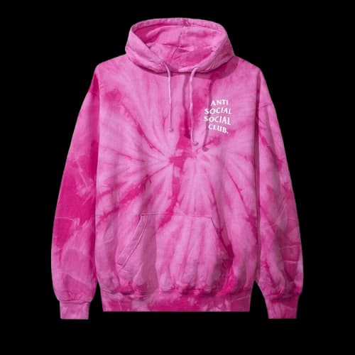 Anti Social Social Club Laguna Tie Dye Hoodie 'Pink'