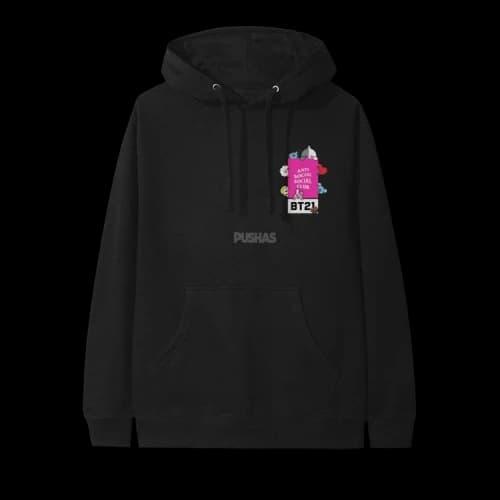 Anti Social Social Club x BT21 Madhouse Hoodie 'Black'