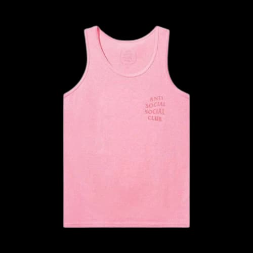 Anti Social Social Club Goodbye Summer Tank Top 'Pink'