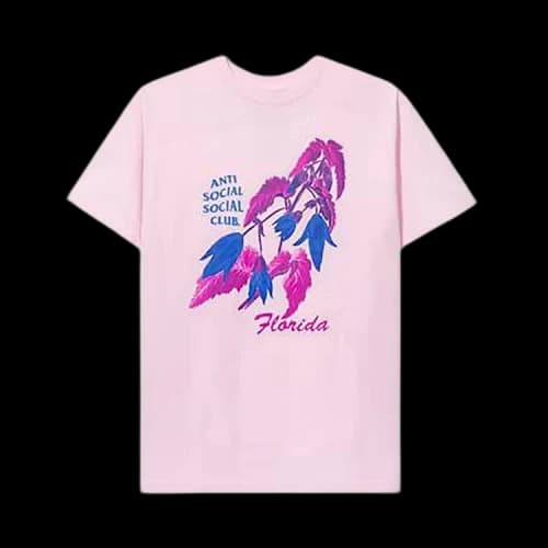 Anti Social Social Club Florida Tee 'Pink'