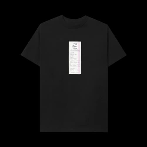 Anti Social Social Club Read Receipts Tee 'Black'