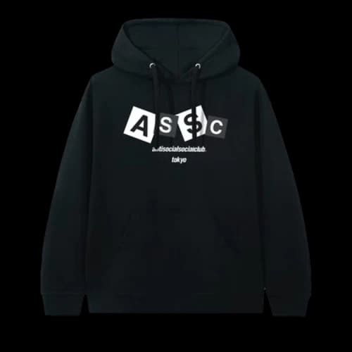 Anti Social Social Club Angle Hair Hoodie 'Black'