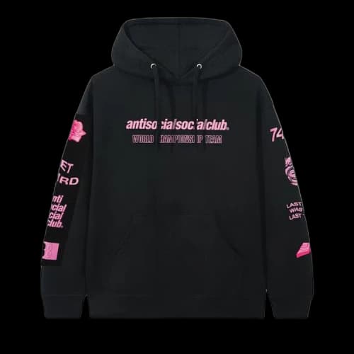 Anti Social Social Club Mantras Hooded Sweatshirt 'Black'