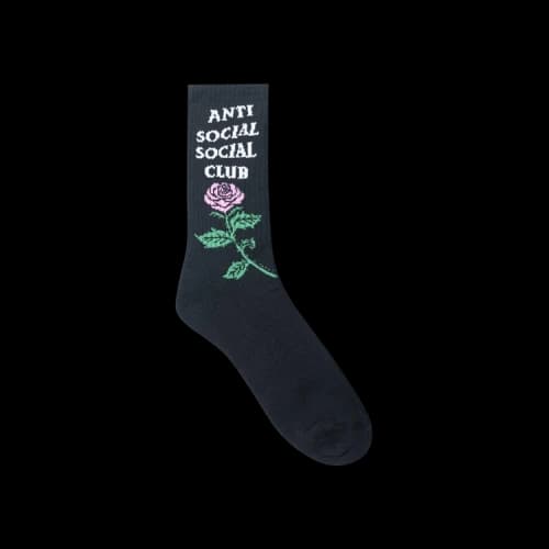 Anti Social Social Club Club Broken Ankle Socks 'Black'