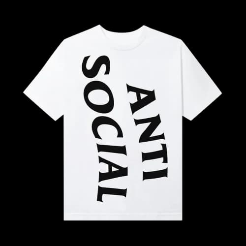Anti Social Social Club Vertical Horizon Tee 'White'