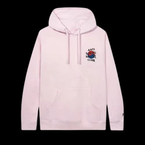 Anti Social Social Club x Case Study Flag Hoodie 'Pink'