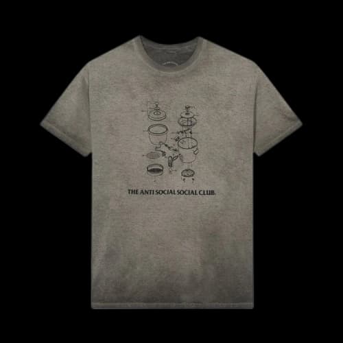 Anti Social Social Club Dying On the Gram Sand Mineral Wash Tee 'Sand Mineral'