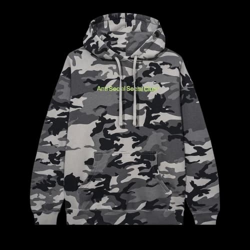 Anti Social Social Club :) * :( Ice Camo Hoodie 'Camo'