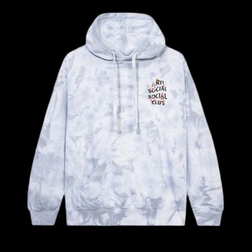 Anti Social Social Club Kkoch Never Dies Tie Dye Hoodie 'Grey'
