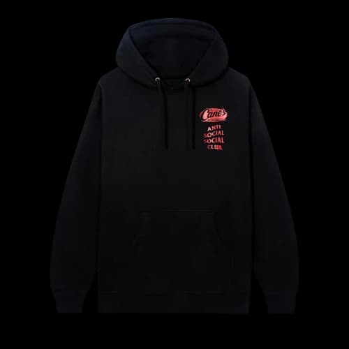 Anti Social Social Club x Raising Canes Shimmer Stack Hoodie 'Black'