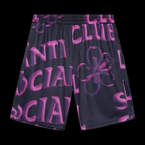 Anti Social Social Club Coral Crush Bored Mesh Shorts 'Black'