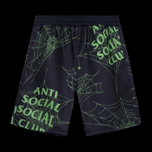 Anti Social Social Club Crawling In The Dark Terry Fleece Shorts 'Black'