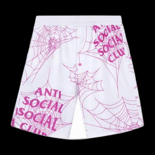 Anti Social Social Club Crawling In The Dark Terry Fleece Shorts 'White'