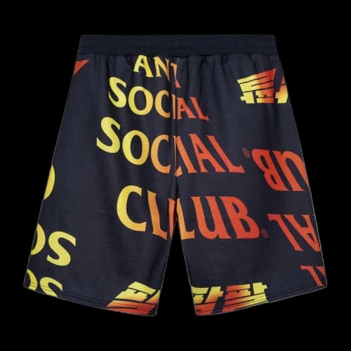 Anti Social Social Club Whisped Terry Fleece Shorts 'Black'