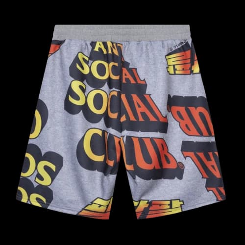 Anti Social Social Club Whisped Terry Fleece Shorts 'Grey'