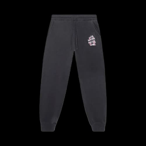 Anti Social Social Club 3.0 Washed Sweat Pants 'Black'