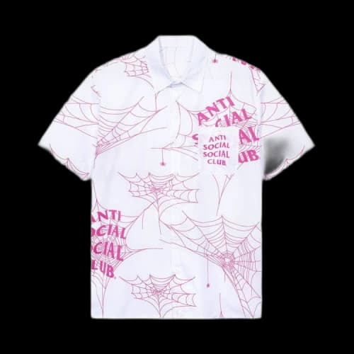 Anti Social Social Club Crawling In The Dark Button up 'White'