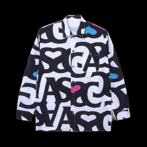 Anti Social Social Club Negative Space Long-Sleeve Button up 'White'