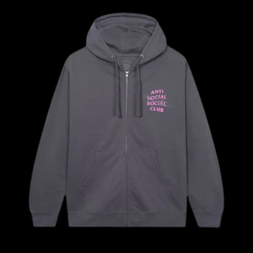 Anti Social Social Club The Shape Of Things Heather Zip Hoodie 'Heather Grey'