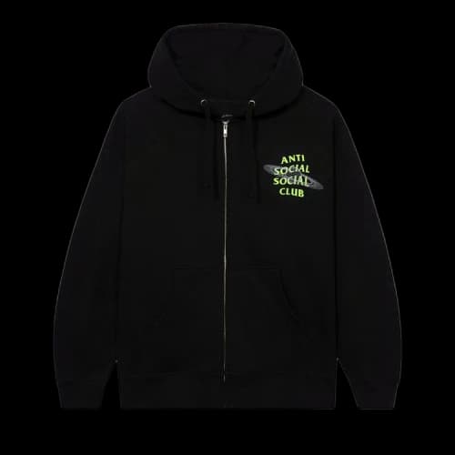 Anti Social Social Club The Shape Of Things Zip Hoodie 'Black'