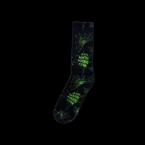 Anti Social Social Club Crawling In The Dark Socks 'Black'