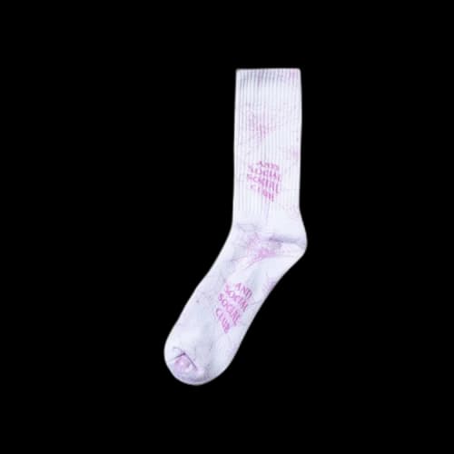 Anti Social Social Club Crawling In The Dark Socks 'White'
